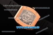 Richard Mille RM 038 Asia Automatic Rose Gold Case with Skeleton Dial and Black Inner Bezel - White Dot Markers