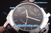 Panerai Luminor 1950 3 Days GMT Pam 320 Swiss Valjoux 7750 Automatic Movement Steel Case with Black Dial - 1:1 Original