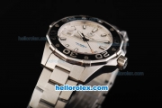 Tag Heuer Aquaracer 500 Calibre 5 Swiss ETA 2892 Automatic Movement Black Bezel with White Dial and White Stick Markers