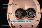 Richard Mille RM053 Asia Automatic Rose Gold Case with Skeleton Dial and Red Rubber Strap