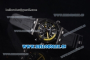 Audemars Piguet Royal Oak Offshore Diver Chronograph Clone AP Calibre 3126 Automatic PVD Case Black Dial Black Rubber Strap and Stick Markers (EF)