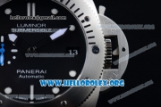 Panerai Luminor Submersible 1950 3 Days Automatic PAM01305 Clone P.9010 Automatic Steel Case with Black Dial Dot Markers and Black Rubber Strap (ZF)