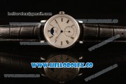 IWC Portofino Vintage Moonphase Asia 6497 Manual Winding Steel Case with White Dial and Black Leather Strap - (AAAF)