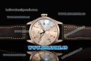 IWC Big Pilot's Watch Swiss ETA 2892 Automatic Steel Case with Silver Dial and Arabic Numeral Markers (ZF)