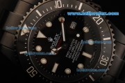 Rolex Sea-Dweller Deepsea Swiss ETA 3135 Automatic Movement PVD Case with Black Dial and White Markers-Jacques Piccard Edition