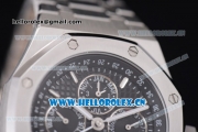 Audemars Piguet Royal Oak Perpetual Calendar Asia ST17 Automatic Stainless Steel Case/Bracelet with Black Dial and Stick Markers (EF)