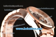 Tag Heuer Mikrograph Chrono Miyota OS10 Quartz Full Rose Gold with White/Brown Dial and Arabic Numeral Markers