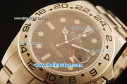 Rolex Explorer II Swiss ETA 2836 Automatic Full Steel with Black Dial and White Markers-43mm Size