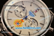 Tag Heuer Carrera Ferrari Chrono Miyota OS20 Quartz Full Steel with White Dial and Stick Markers