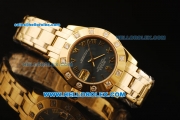 Rolex Datejust Automatic Movement Full Gold with Roman Numerals and Diamond Bezel-ETA Coating