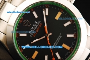 Rolex Milgauss Rolex 3131 Automatic Movement Full Steel with Black Dial and Stick Markers