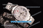 Omega Seamaster Planet Ocean Asia 2813 Automatic Full Steel with White Dial and Stick Markers - 7750 Coating (EF)