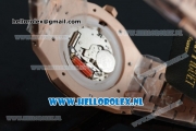 Audemars Piguet Royal Oak Swiss Quartz Rose Gold Case with Blue Dial and Rose Gold Bracelet (EF)