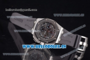 Audemars Piguet Royal Oak Offshore Chronograph Michael Schumacher Clone AP Calibre 3126 Automatic Titanium Case with Black Dial and Grey Rubber Strap (J12)