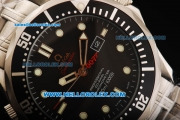 Omega Seamaster Automatic Movment Steel Case with Black Dial and Stainless Steel Strap 43mm