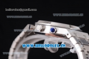 Audemars Piguet Royal Oak 41MM Seiko VK64 Quartz Stainless Steel Case/Bracelet with Blue Dial and Stick Markers