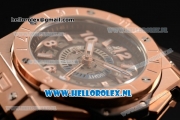 Hublot Big Bang Unico GMT Asia Auto Rose Gold Case with Skeleton Dial and Black Rubber Strap