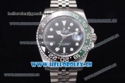 Rolex GMT-Master II Vintage Swiss ETA 2836 Automatic Stainless Steel Case/Bracelet with Dot Markers and Black Dial