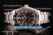 Omega Seamaster 300 Master Co-Axial Clone Omega 8500 Automatic Full Steel with Black Dial and Stick Markers