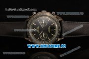 Omega Speedmaster Moonwatch Co-Axial Chrono Clone Omega 9300 Automatic PVD Case with Black Dial and Stick Markers - 1:1 Original (EF)