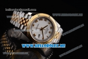 Rolex Datejust II Asia 2813 Automatic Two Tone Case/Bracelet with White Dial and Roman Numeral Markers (BP)