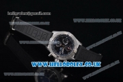 Breitling Avenger Seawolf Chrono Miyota OS10 Quartz Steel Case with Black Dial Black Rubber Strap and Stick Markers