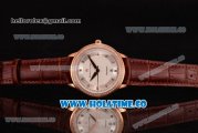 Maurice Lacroix Les Classiques Date Automatique Swiss ETA 2824 Automatic Rose Gold Case with White Dial and Diamonds Bezel