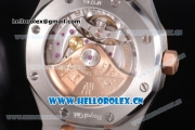 Audemars Piguet Royal Oak Clone AP Calibre 3120 Automatic Two Tone Case/Bracelet with Black Dial and Stick Markers (JF)