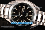 Omega Seamaster Co-Axial Automatic Full Steel with Black Dial and Silver Markers