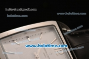 Vacheron Constantin Historiques Toledo Miyota Quartz Steel Case with Stick Markers and White Dial