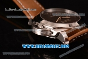 Panerai Luminor Marina 1950 3 Days PAM 353 Clone P.9000 Automatic Steel Case with Brown Dial and Brown Leather Strap (KW)