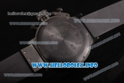 U-Boat Classico 45 Chronograph Miyota OS10 Quartz PVD Case with Black Dial Black Rubber Strap and Arabic Numeral Markers