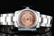 Rolex Datejust Automatic Movement with champagne Dial and SS Strap