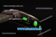 Hublot Big Bang Swiss Valjoux 7750 Automatic Movement PVD Case with Black Dial and Green Markers