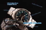 Omega Seamaster Planet Ocean 8500 Clone Automatic Steel Case with Steel Strap Black Dial 1:1 Clone