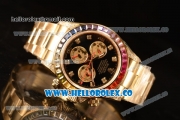 Rolex Daytona Rainbow 316L Steel Case With Clone Rolex 4130 1:1 Clone 116509 EF