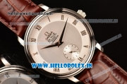 Omega De Ville Co-Axial Swiss ETA 2824 Automatic Steel Case with Silver Dial and Roman Numeral Markers