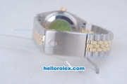 Rolex Datejust Oyster Perpetual Automatic Gold Bezel with Blue Dial and Linear Marking-Small Calendar