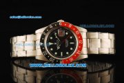 Rolex GMT-Master Swiss ETA 2846 Automatic Movement Steel Case with Black Dial and Ceramic Bezel