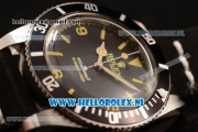 Rolex Submariner Vintage Asia 2813 Automatic Steel Case with Arabic Numeral/Stick Markers Black Dial and Black Nylon Strap