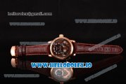 MontBlanc Nicolas Rieussec Asia Automatic Rose Gold Case with Brown Dial and White Arabic Numeral Markers