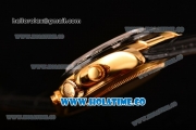 Rolex Daytona Chrono Swiss Valjoux 7750 Automatic Yellow Gold Case with Ceramic Bezel Black MOP Dial and Diamonds Markers (BP)