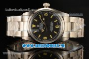Rolex Explorer Tiffany & Co. Asia Auto with Black Dial and Steel Case Steel Bracelet