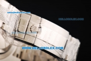 Rolex GMT-Master II Swiss ETA 2836 Automatic Movement Steel Case with Black Dial and Diamond Bezel-Steel Diamond Strap