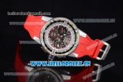 Richard Mille RM60-01 Asia Automatic Steel Case with Skeleton Dial Red Rubber Strap and Stick/Arabic Numeral Markers
