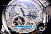 Cartier Ballon Bleu De Tourbillon 42mm Asia Atuomatic Steel Case with Skeleton Dial and Roman Numeral Markers