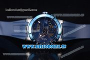 Ulysse Nardin Executive Dual Time & Big Date Asia ST25 Automatic Steel Case Blue Dial Blue Bezel and Blue Rubber Strap