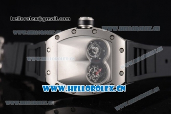 Richard Mille RM053 Asia Automatic Steel Case with Skeleton Dial and Black Rubber Strap