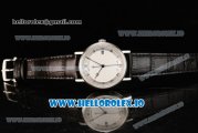 Breguet Classique Japanese Miyota 9015 Automatic Movement Steel White Dial and Roman Numeral Markers Leather Strap (FF)