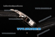 Cartier Rotonde Second Time Zone Day/Night Asia Manual Winding Steel Case with Black Dial and White Roman Numeral Markers